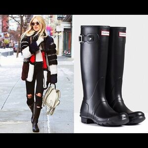 Hunter Black Women's Winter & Rain Boots